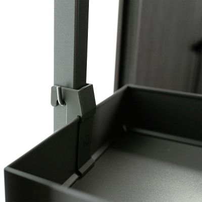 КОМПЛЕКТ ПВ, Диспенса 90° 300 мм, H 1600-2000, Арена ПЬЮР, 5 полок, цвет АНТРАЦИТ Kessebohmer | официальный магазин